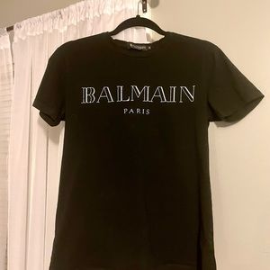 Balmane Womans T Shirt Darkest Blue Size M.